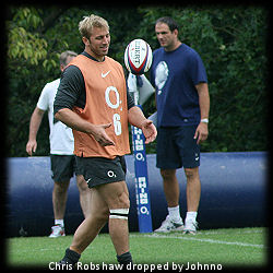 Chris Robshaw dropped by Johnno